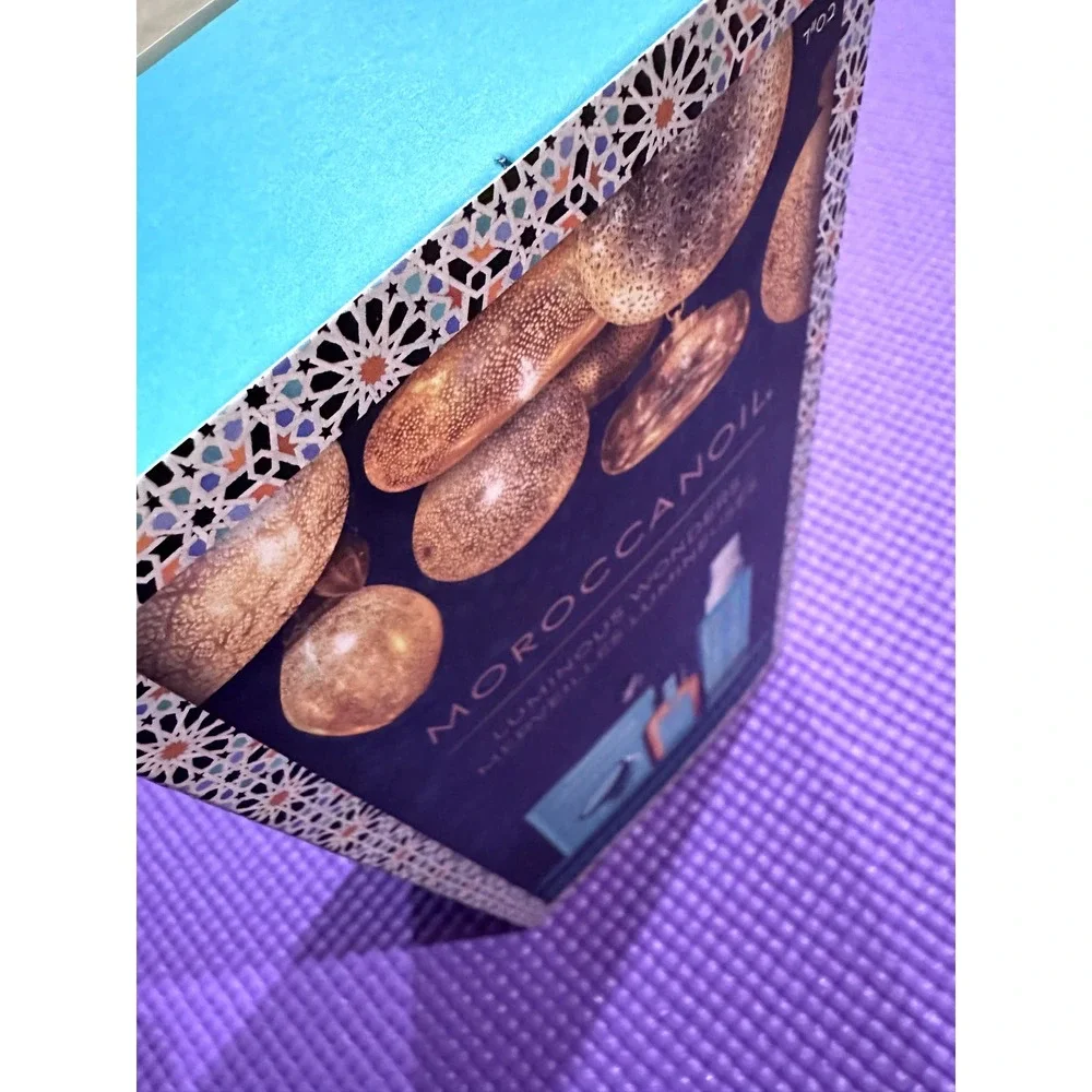 NWT Moroccanoil Luminous Wonders Set:hair treatment, leave in conditioner, mask